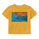 Waves by Abby Paffrath - Women's Clothesline Cotton Crop Top