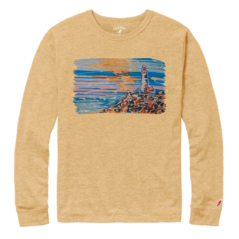 Lighthouse By Abby Paffrath - Victory Falls Solid Long Sleeve Tee