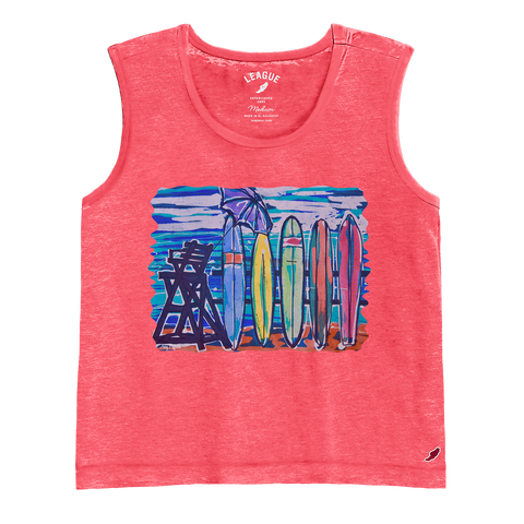 Surfboards By Abby Paffrath - Burnout Boxy Tank