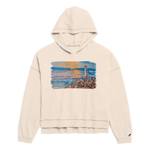 Lighthouse By Abby Paffrath - Waffle Oversized Hoodie