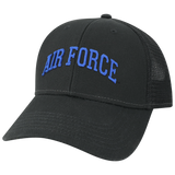 Air Force Falcons Black Youth Lo-Pro Structured Snapback Adjustable Trucker Hat