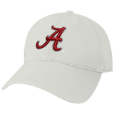 Alabama Crimson Tide White Youth Relaxed Twill Hat