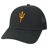 Arizona State Sun Devils Black Youth Lo-Pro Structured Snapback Adjustable Trucker Hat