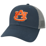 Auburn Tigers Navy/Dark Grey Lo-Pro Snapback Adjustable Trucker Hat