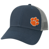 Clemson Tigers Navy/Dark Grey Lo-Pro Snapback Adjustable Trucker Hat