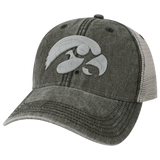 Iowa Hawkeyes Black/Grey Dashboard Trucker Hat