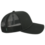 Iowa Hawkeyes Black Mid-Pro Snapback Adjustable Trucker Hat
