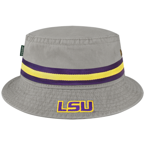 LSU Tigers Grey Relaxed Twill Bucket Hat