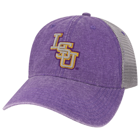 LSU Tigers Purple/Grey Dashboard Trucker Hat