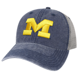 Michigan Wolverines Navy/Grey Dashboard Trucker Hat