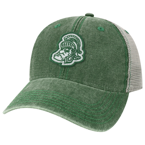 Michigan State Spartans College Vault Dark Green/Grey Dashboard Adjustable Trucker Hat