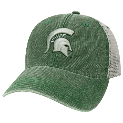 Michigan State Spartans Dark Green/Grey Dashboard Trucker Hat