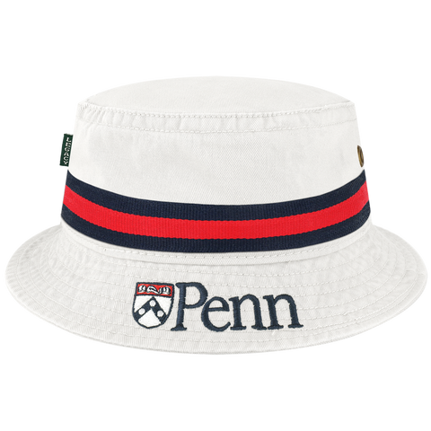 Penn White Relaxed Twill Bucket Hat