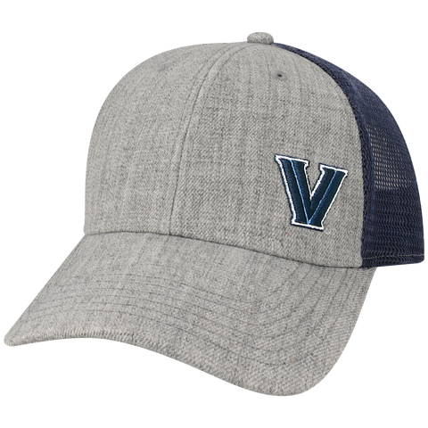 Villanova Wildcats Heather Grey/Navy Lo-Pro Snapback Adjustable Trucker Hat
