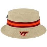 Virginia Tech Hokies Khaki Relaxed Twill Bucket Hat
