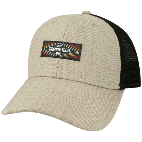 Virginia Tech Heather Tan/Black Lo-Pro Snapback