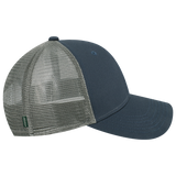 West Virginia Mountaineers Navy/Dark Grey Youth Lo-Pro Structured Snapback Adjustable Trucker Hat