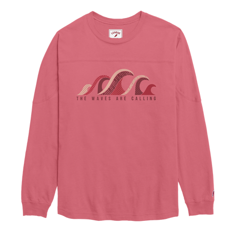 The Waves are Calling - Throwback Long Sleeve Tee